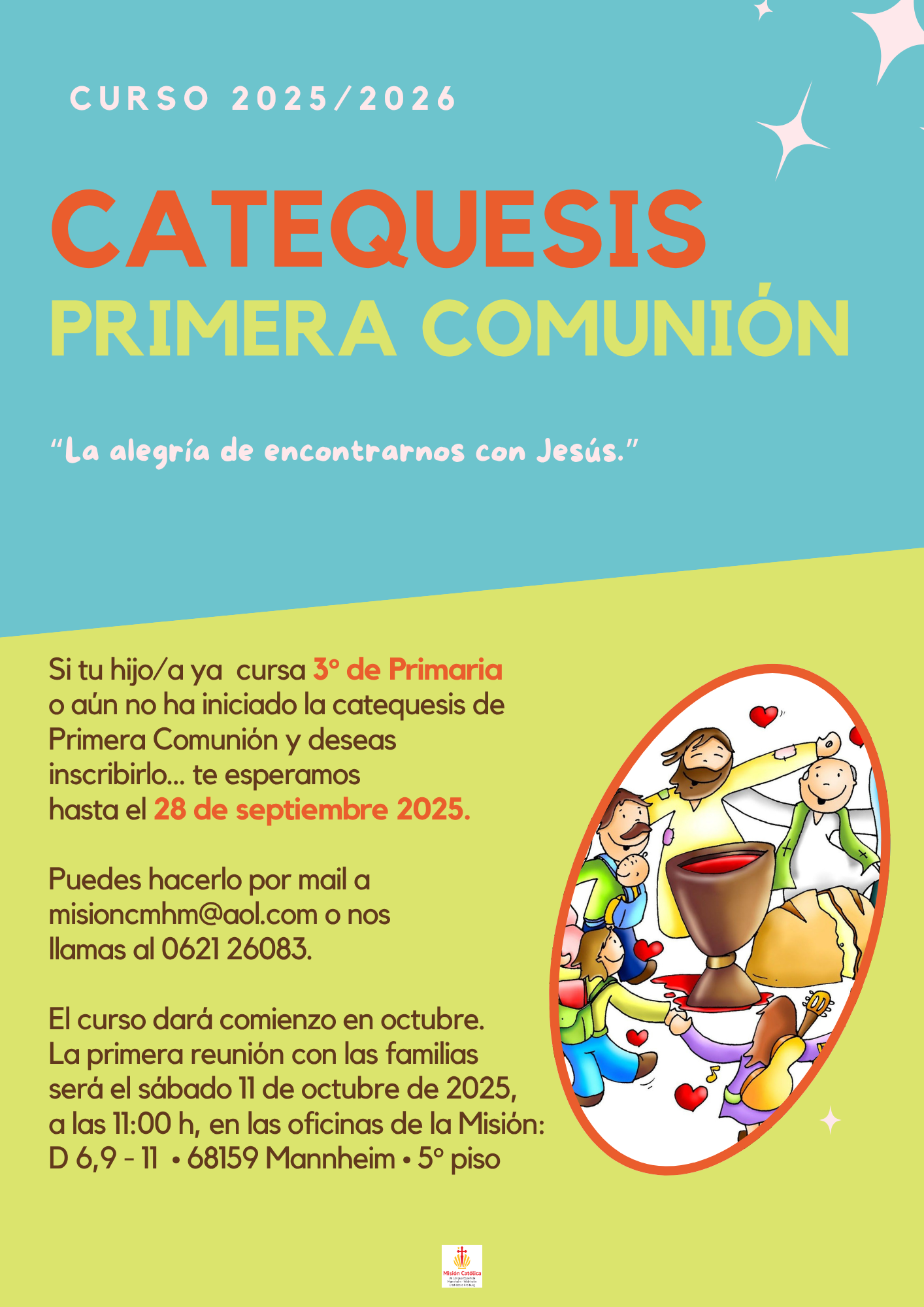 Quelle: Misión Católica de Lengua Española Mannheim-Weinheim, Misión Católica de Lengua Española Mannheim/Weinheim, Misión Católica de Lengua Española Mannheim/Weinheim